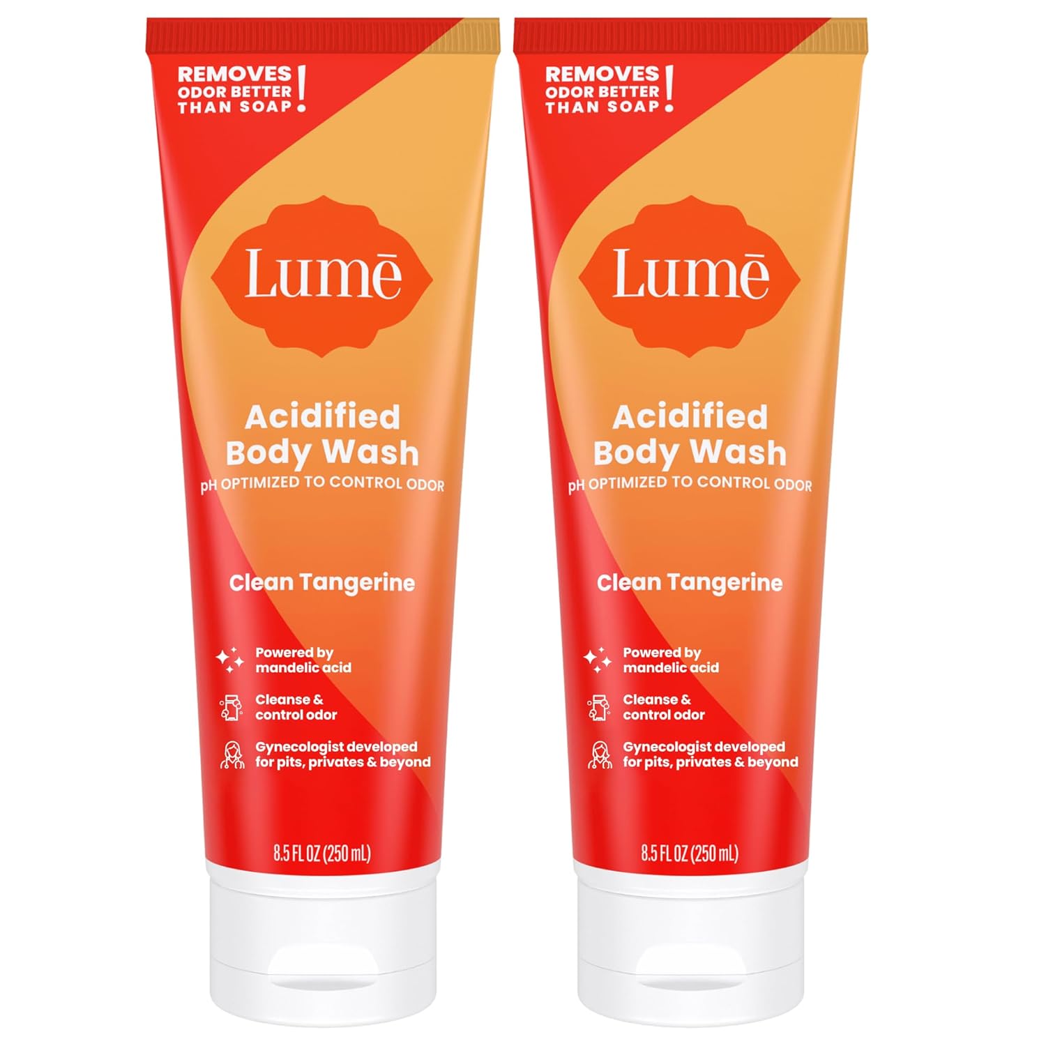 Lume Acidified Body Wash for 24 Hour Odor Control and Care