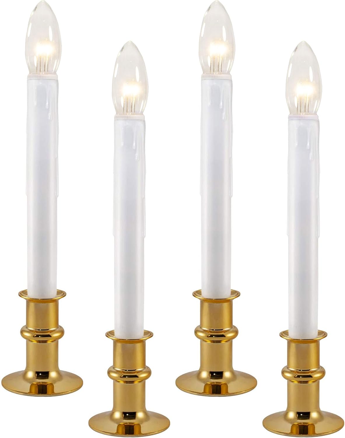 Ultra-Bright LED Window Candles with Timer for Home Decor