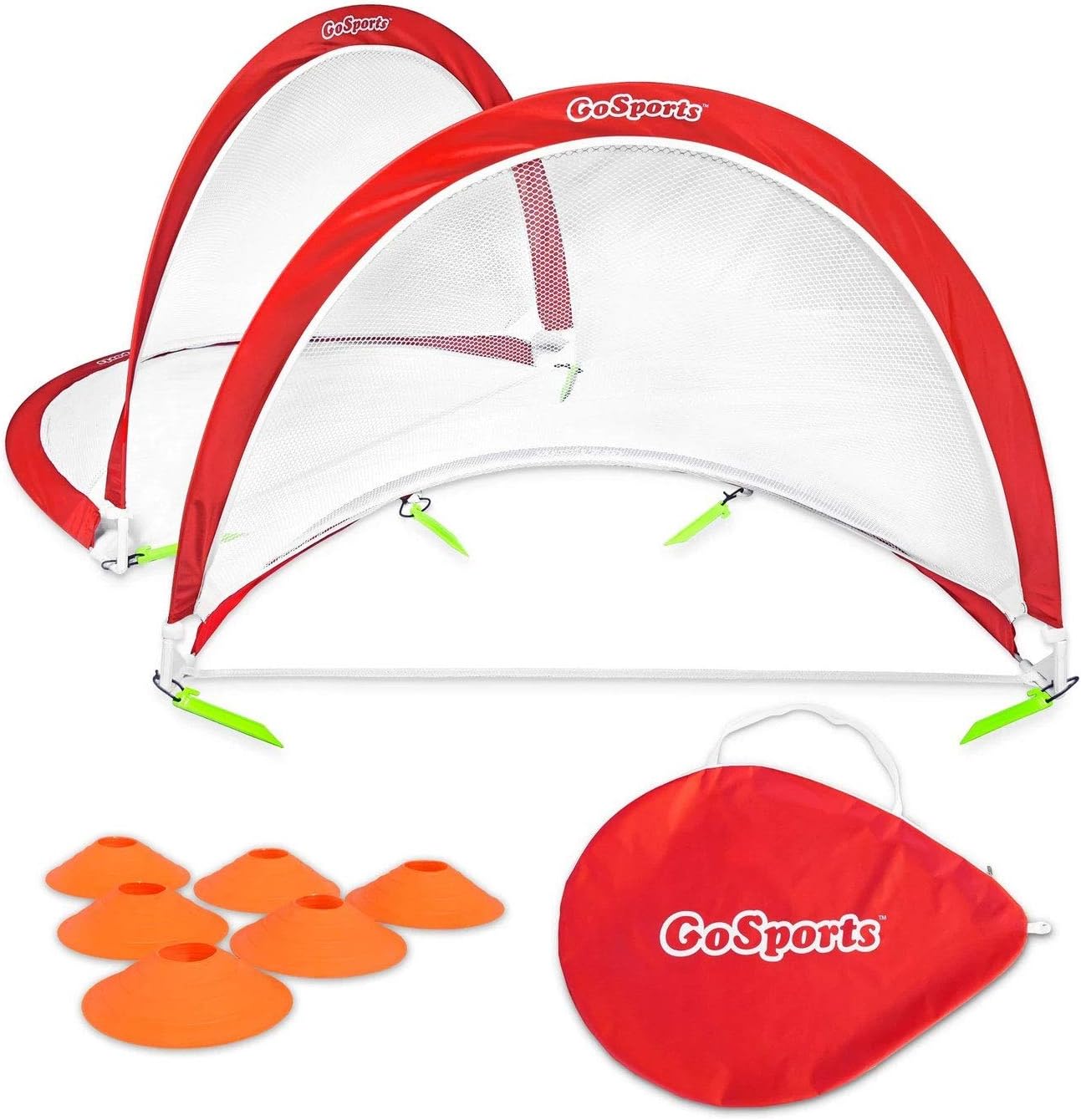 GoSports Portable Pop-Up Soccer Goals for Backyard Fun & Training