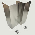 20ga Brushed 304 Stainless Steel Corner Guards for Vinyl Siding - Weed