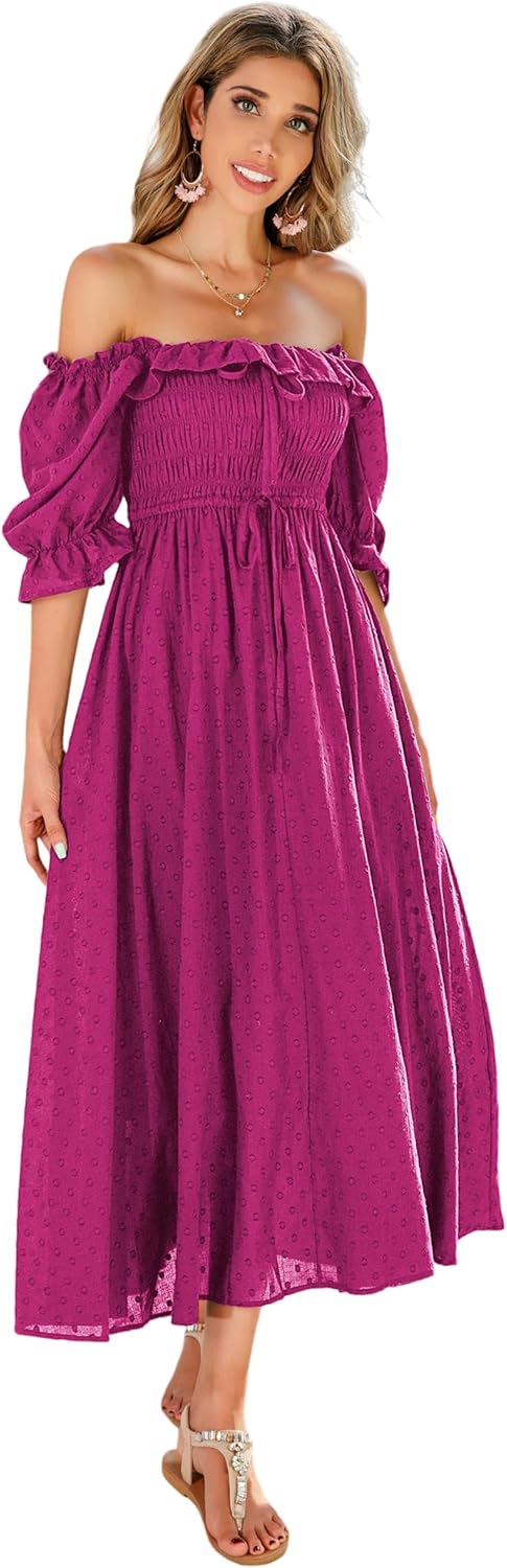 R.Vivimos Women Summer Half Sleeve Cotton Ruffled Dress Review