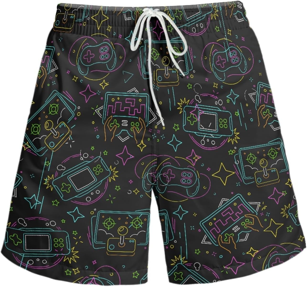 Quick-Dry Beach Shorts with Pockets by HURPAN