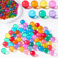 Sotiff 1000 Pieces Cat Eyes Glass Marbles 0.55 in - Bright Mix