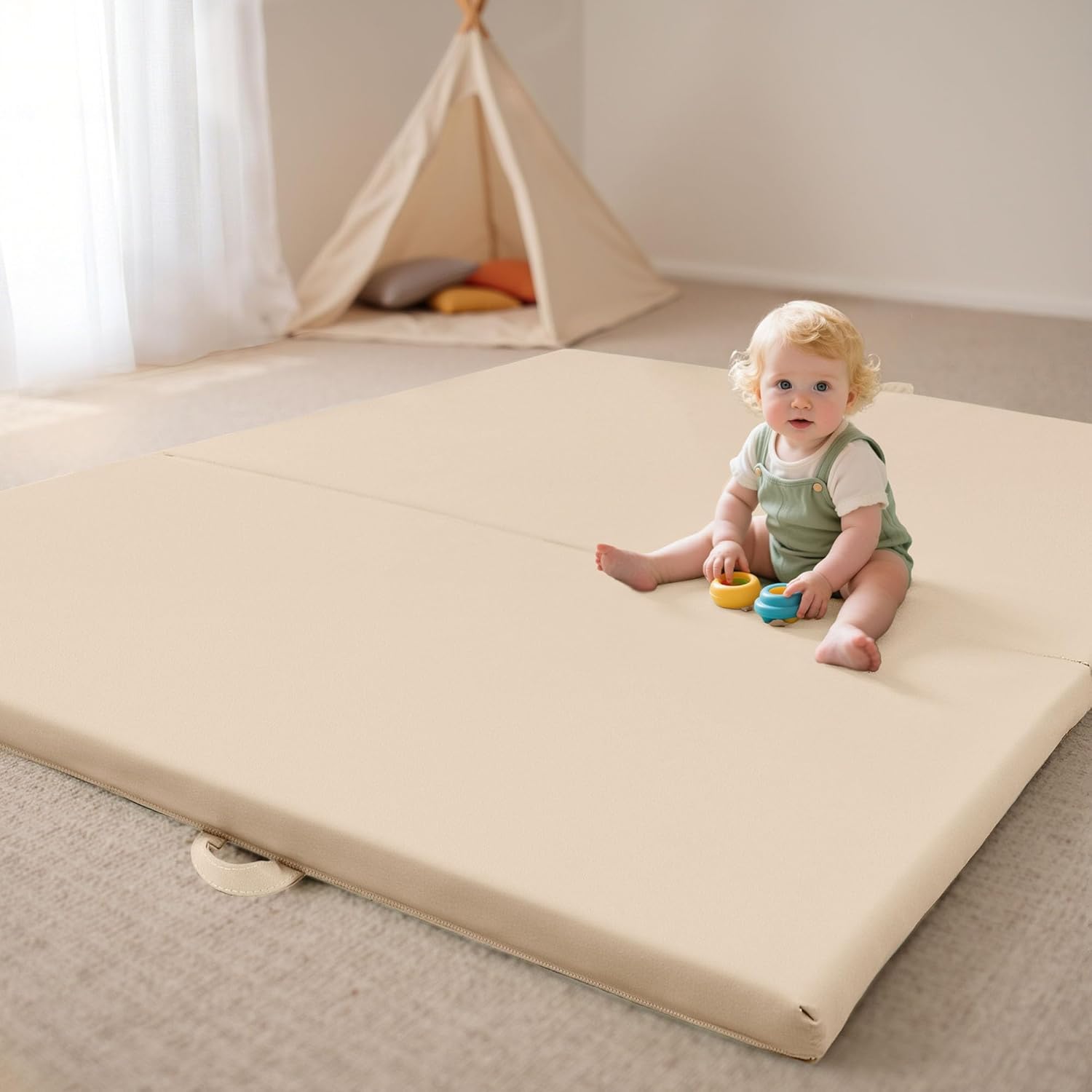 Bellas Friends Foldable Baby Play Mat - Non-Toxic & Travel-Ready