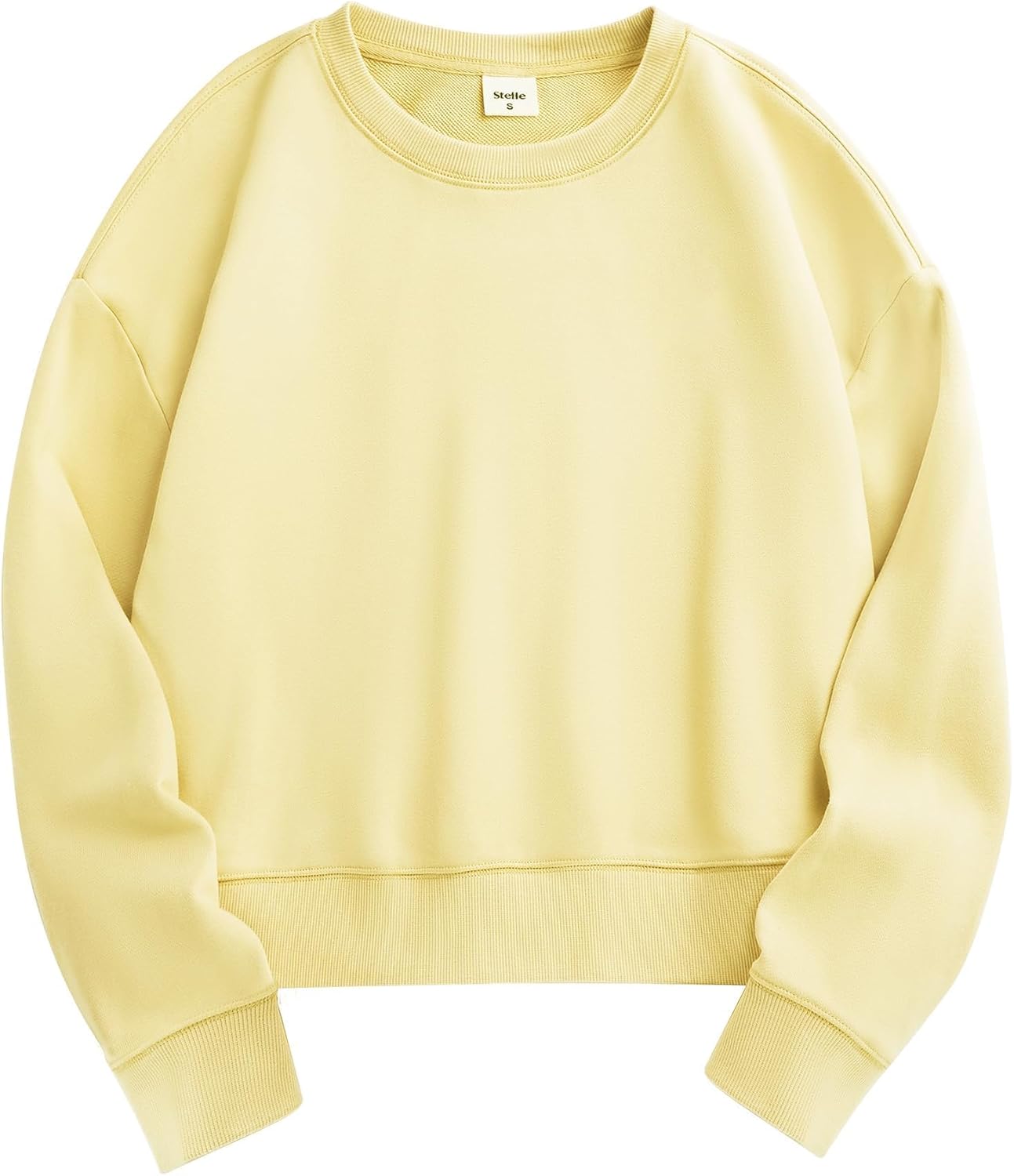 Stelle Cropped Sweatshirts for Women - Cozy Cotton Crewneck