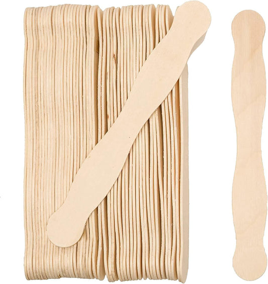 Wooden 8 Inch Fan Handles for Wedding Programs and Crafts