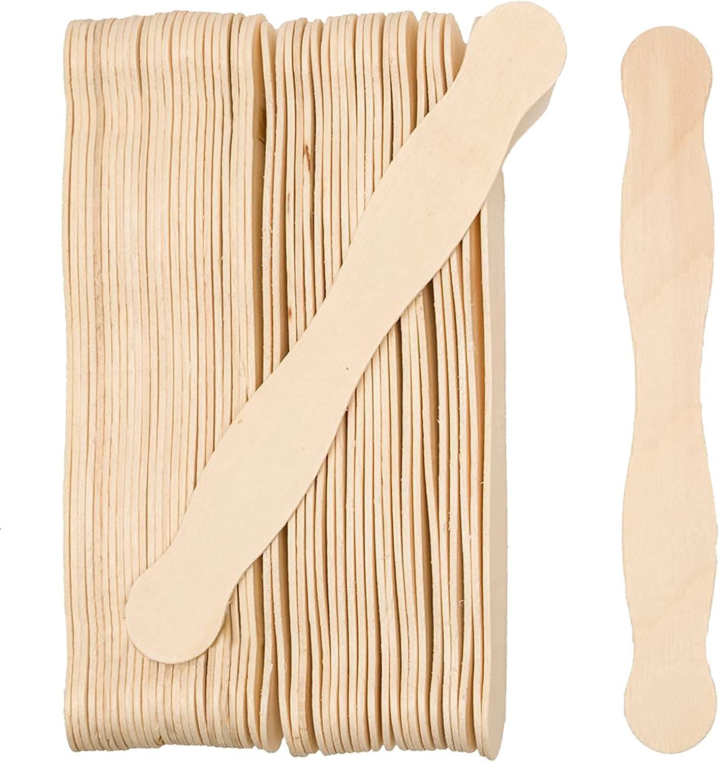 Wooden 8 Inch Fan Handles for Wedding Programs and Crafts