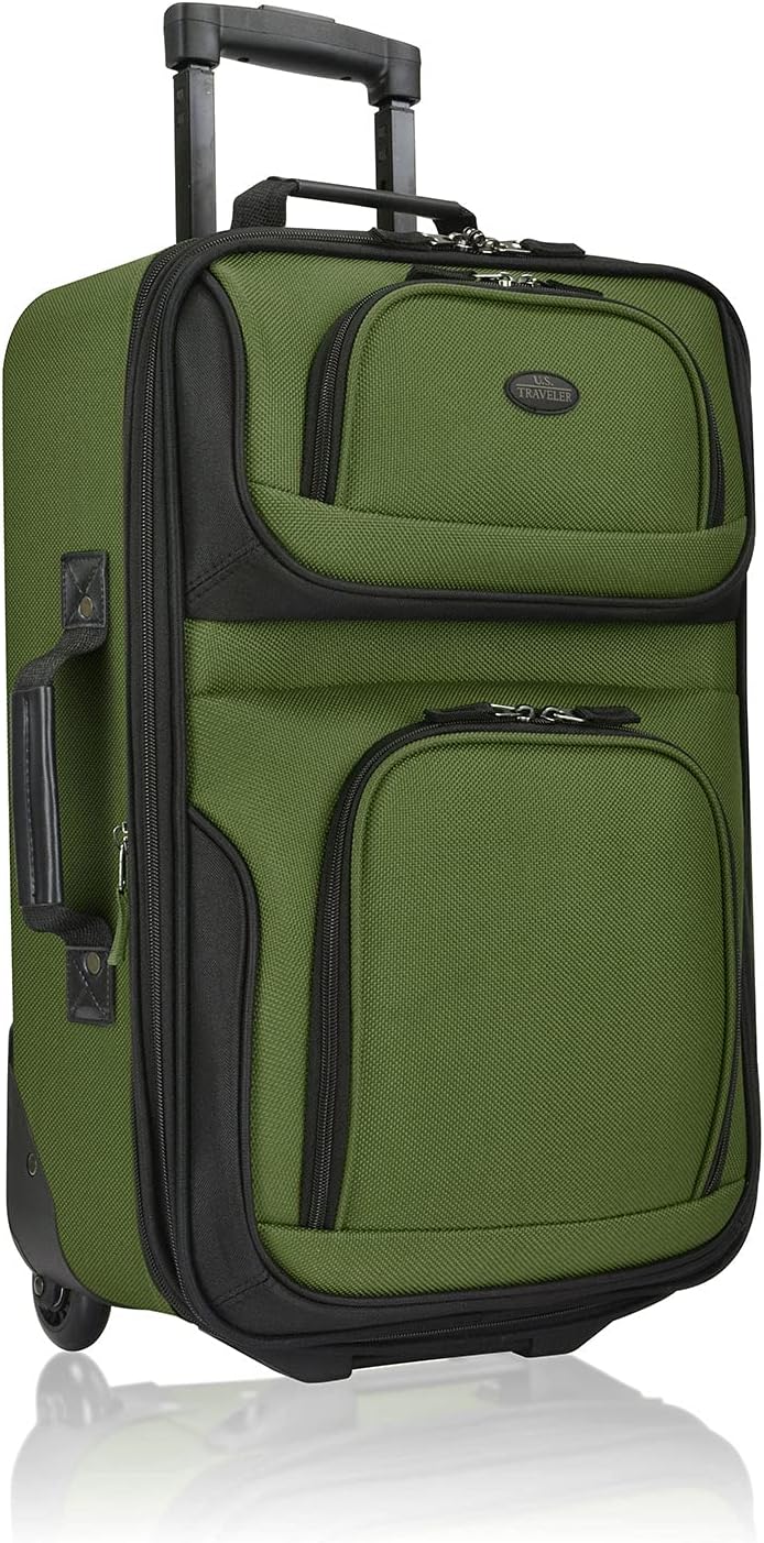 U.S. Traveler Lightweight 20in Carry On Luggage for Easy Travel