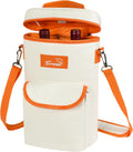 Tirrinia 2 Bottle Wine Gift Tote Carrier - Insulated & Stylish