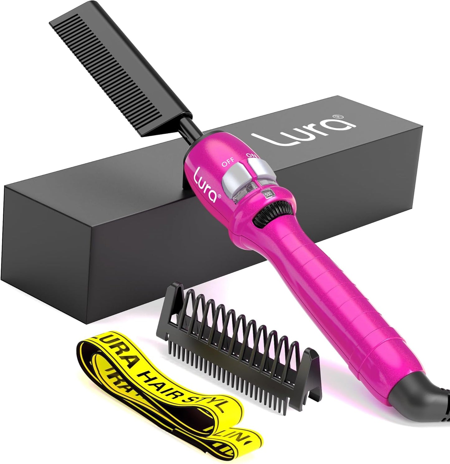 200-500F Pink Hot Comb for Lace Front Wigs and Black Hair
