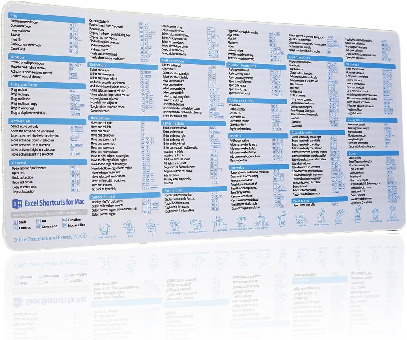 Large Mac Excel Mousepad for Efficient Work