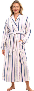 Plus Size Plush Robe for Women - Thick Long Fleece Winter Bathrobe