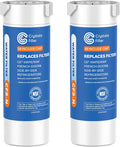 Crystala Filters Water Filter for GE XWFE Refrigerator - Pack of 2