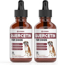 Quercetin for Dogs - Natural Allergy Relief Drops (Bacon, 2 Pack)