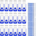 100Pack 16GB Bulk Flash Drives USB 2.0 Thumb Drives - Bulk Storage