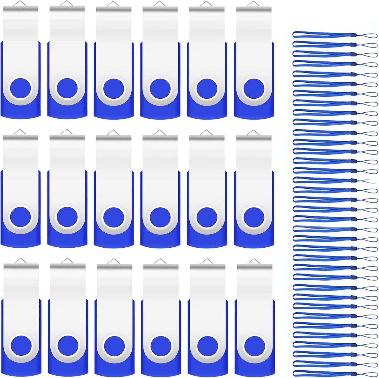 100 Pack of 16GB Bulk Flash Drives for Easy Data Storage