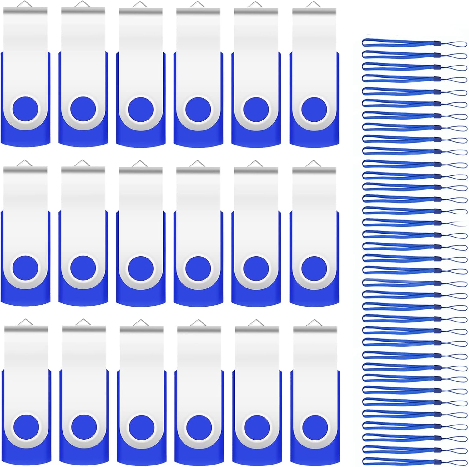 100 Pack of 16GB Bulk Flash Drives for Easy Data Storage