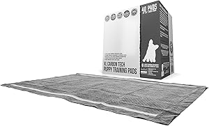 Bulldoglogy Carbon Black XL Dog Pee Pads for Extra Large Dogs