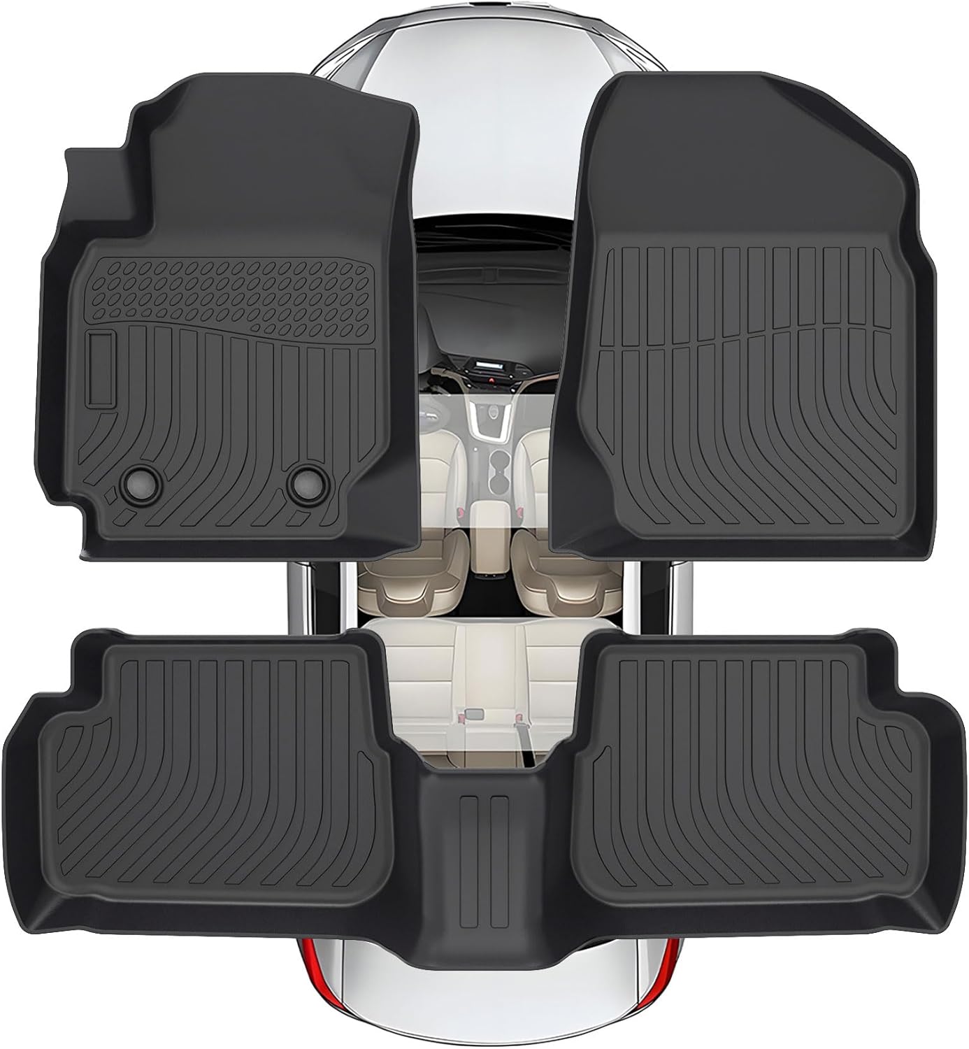 Custom Floor Mats for Toyota Corolla 2003-2008 All Weather Use