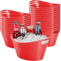 Oval Ice Buckets 24 Pack 4.5L Beverage Tubs - Party Cooler Set