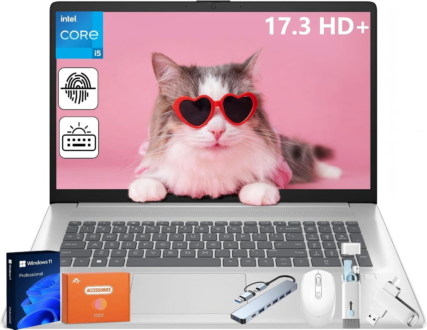 HP 17 Inch Business Laptop with Intel i5 and 32GB RAM