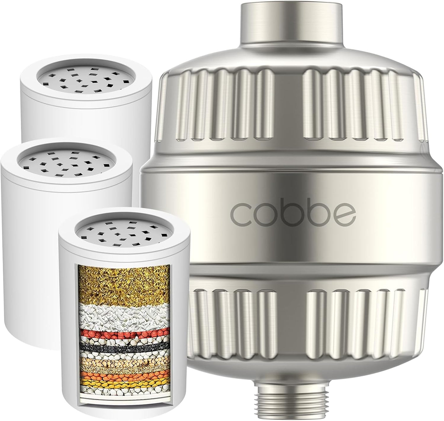 Cobbe High Output Shower Filter for Hard Water - Improve Skin