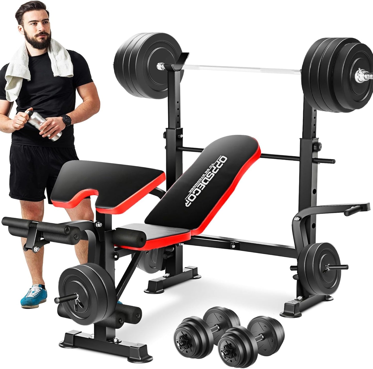 660lbs 6-in-1 Weight Bench - Home Gym Powerhouse!