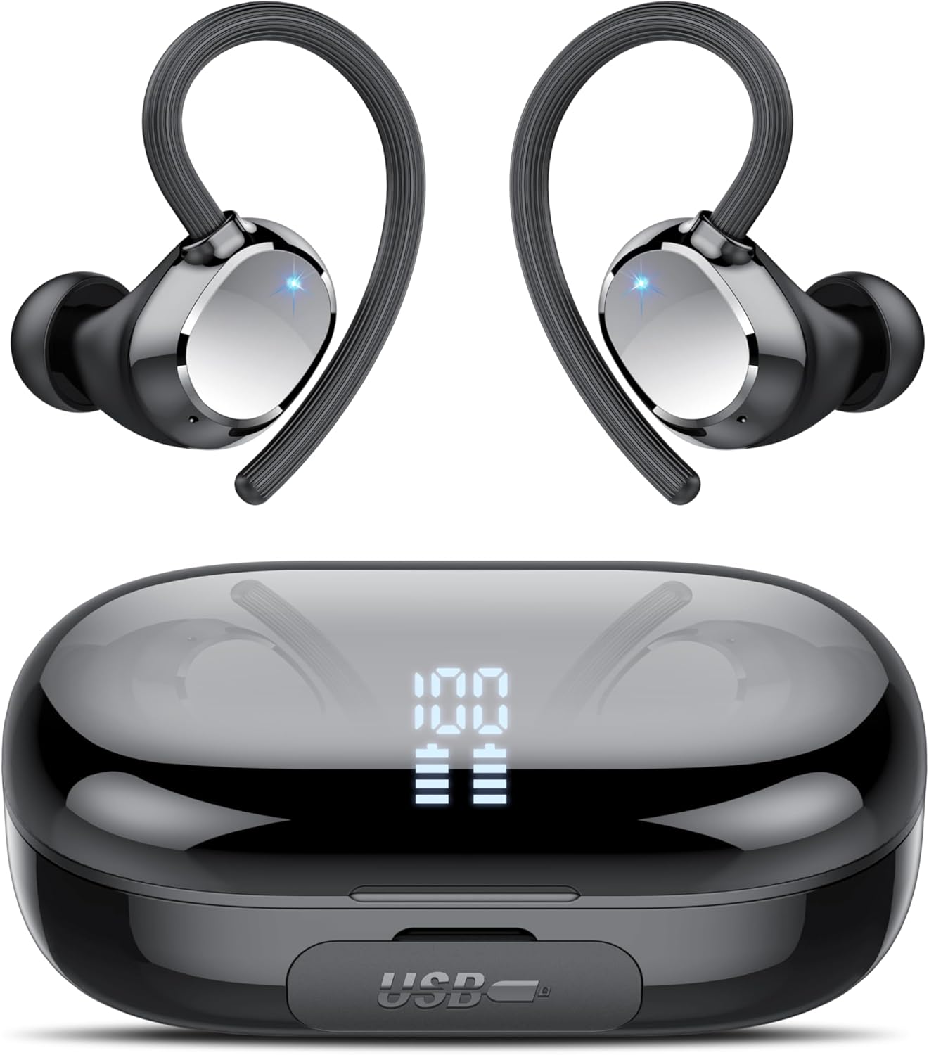 Wireless Earbuds with 128Hrs Playback and Bluetooth 5.3 Technology