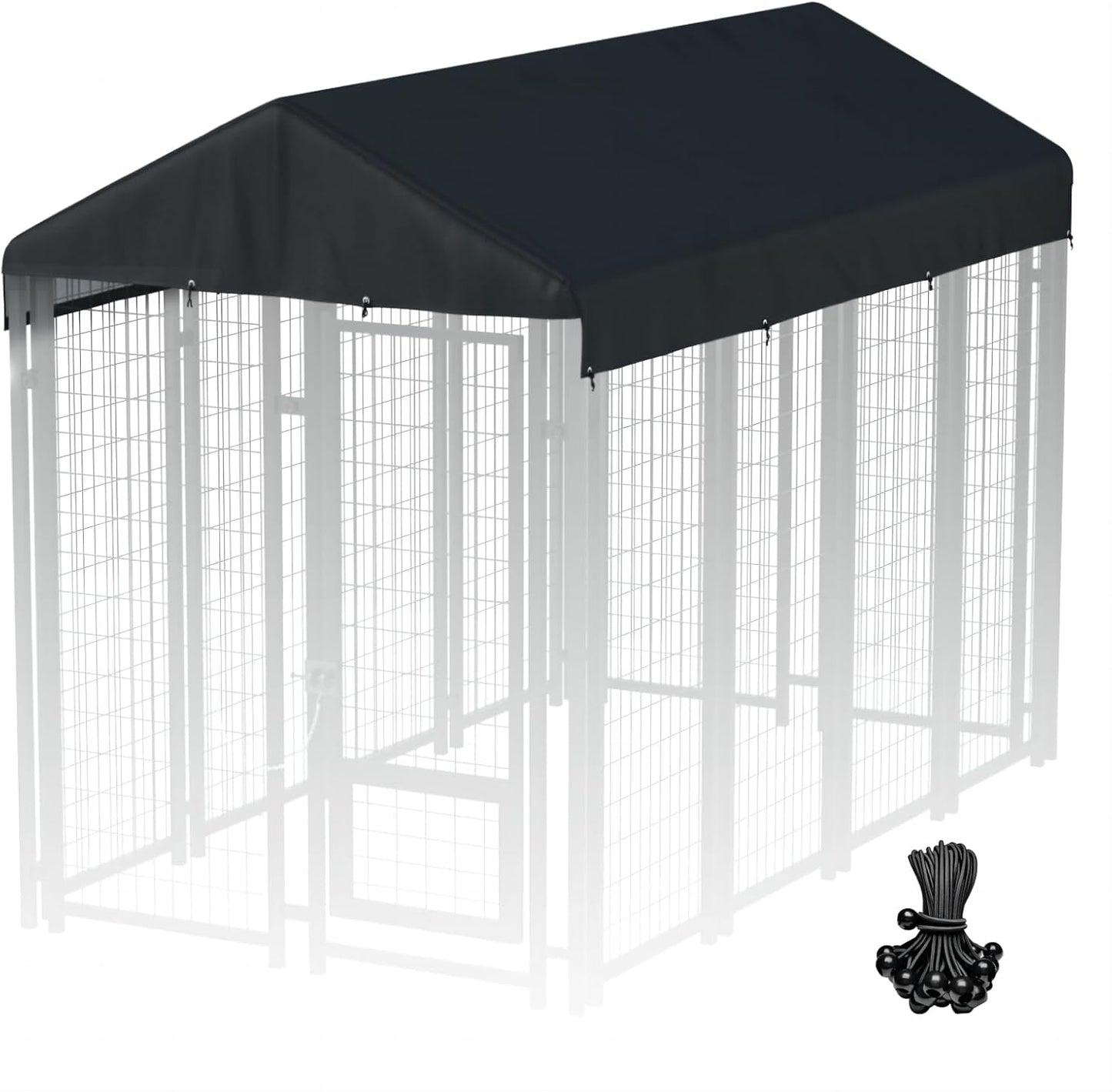 8ft x 4ft Heavy Duty Waterproof Dog Kennel Cover for Outdoors