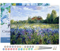 Paint by Numbers for Adults Countryside Field and Blue Flowers 16x20