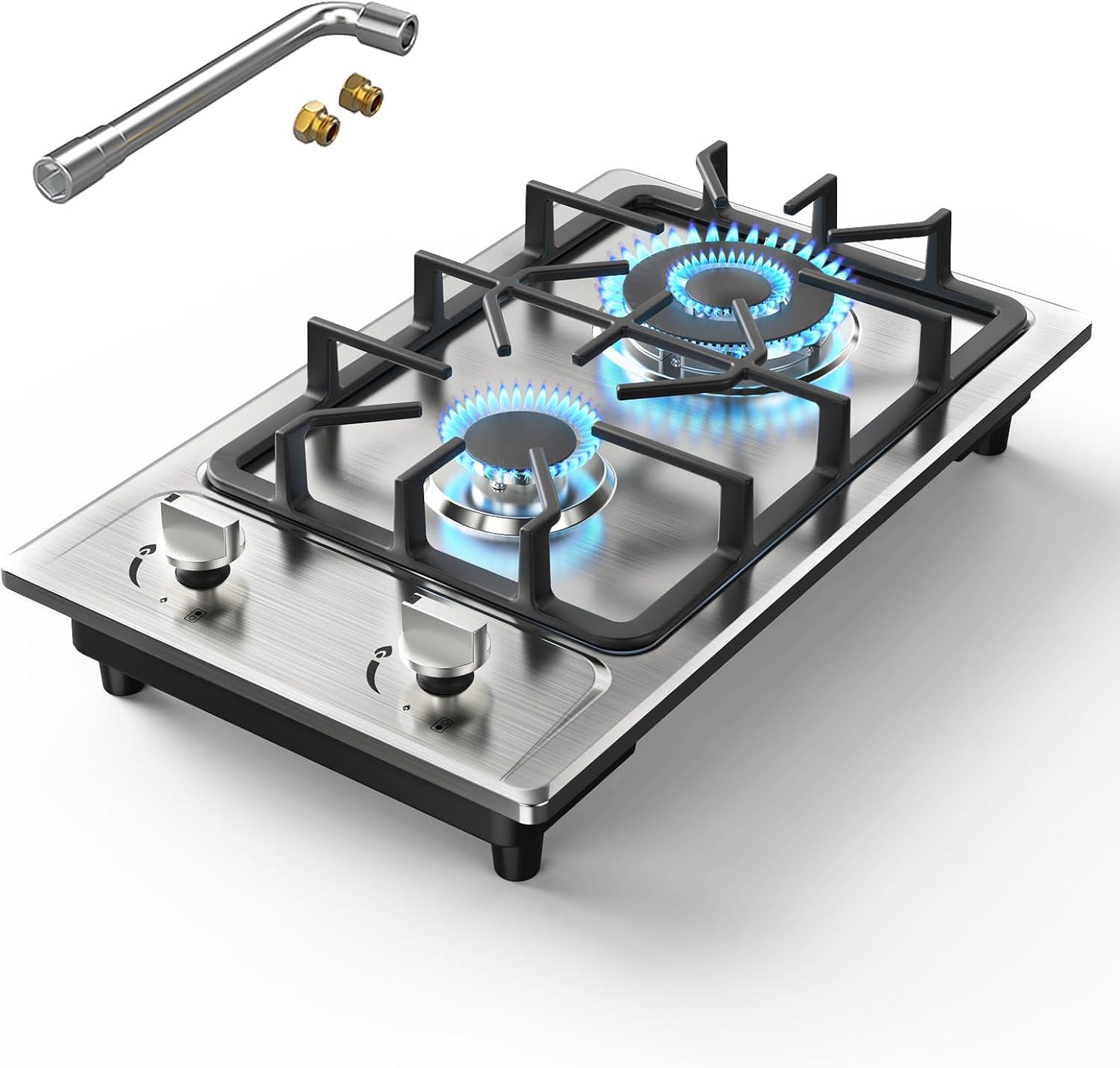Portable 2 Burner Gas Stove for Efficient Cooking Needs