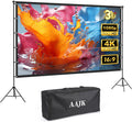 AAJK 120 in Portable Projector Screen with Stand - Outdoor 4K Clarity