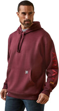 ARIAT Men's Rebar Graphic Hoodie - Warm, Water-Repellent Layer