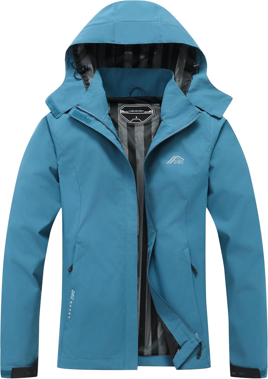 Women's Waterproof Raincoat Lightweight Jacket for Outdoor Travel