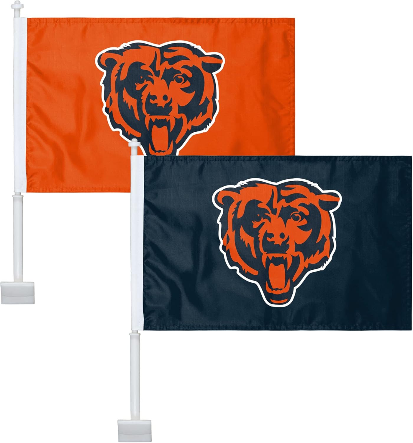 NFL 2 Pack Solid Car Flag - Show Your Team Spirit Everywhere