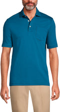 Men's Supima Cotton Polo Shirt with Pocket for Casual Style