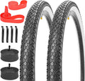 2 Pack Beach Cruiser Bike Tires with Inner Tubes for Urban Riding