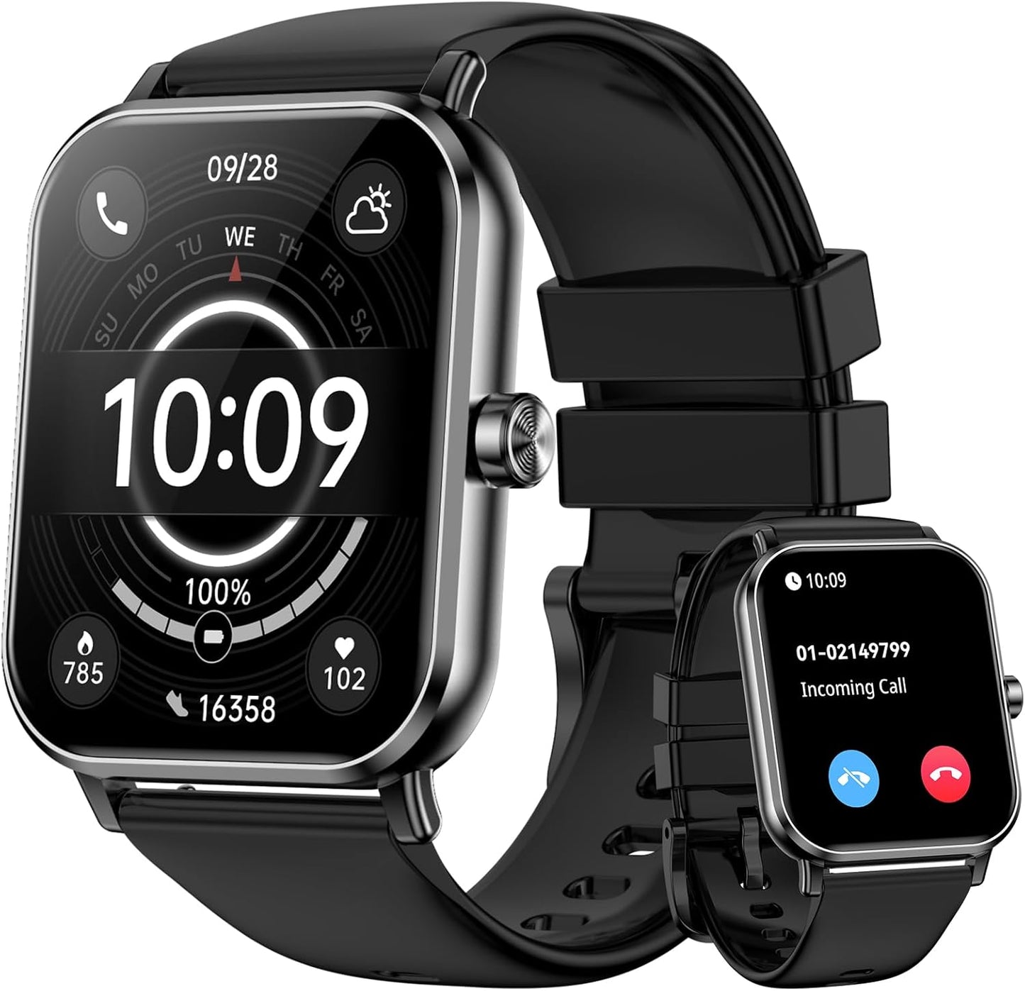 Smart Watch for Men Women with 1.85 HD Touchscreen Features