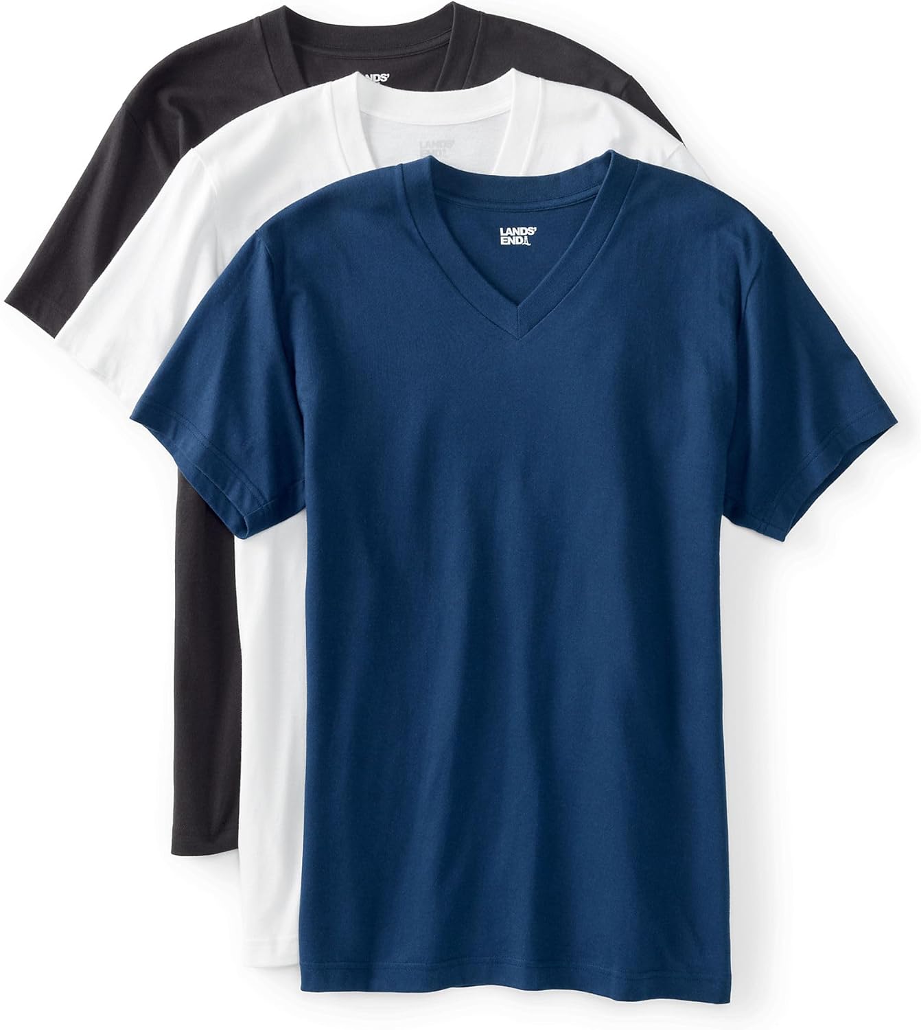 Premium Cotton V-Neck T-Shirt 3 Pack for Everyday Comfort