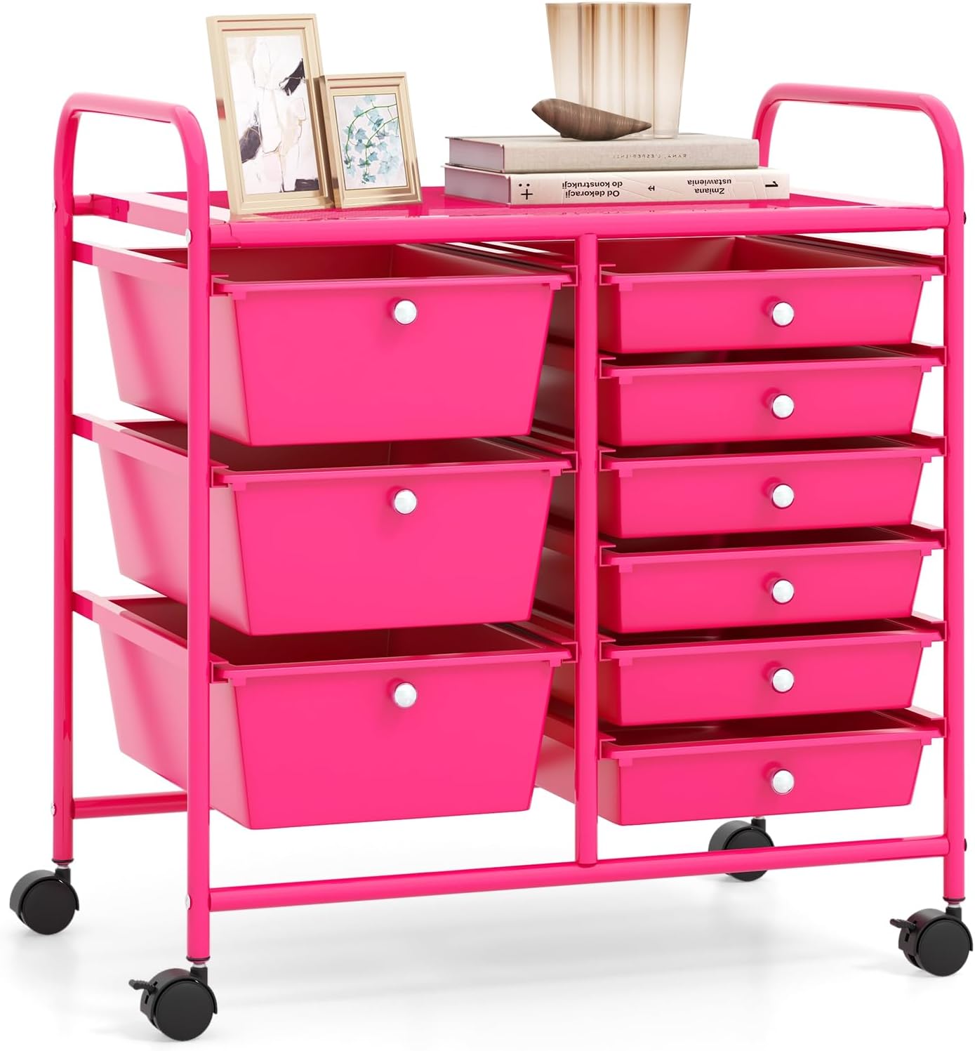 9 Drawer Rolling Storage Cart for Craft and Art Supplies