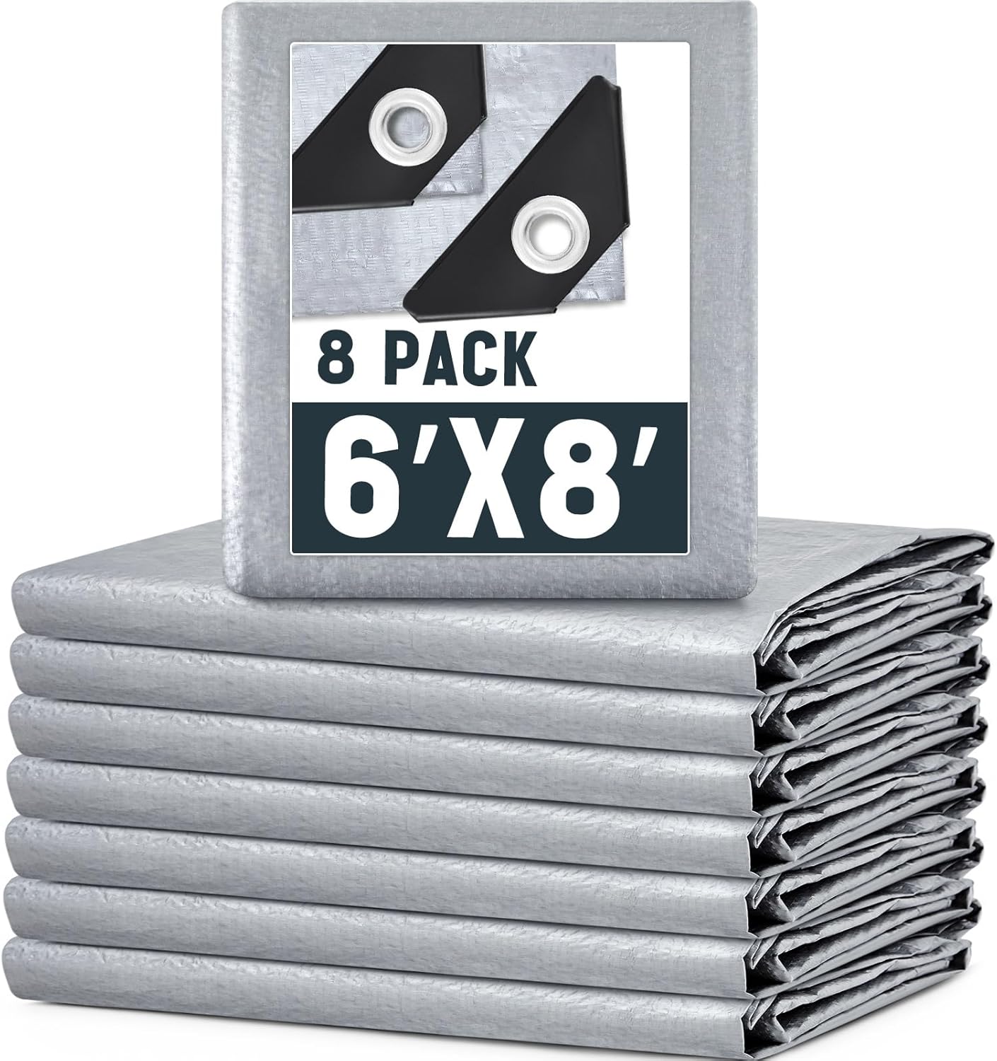 12 Pack Heavy Duty Waterproof Tarps for Versatile Outdoor Use