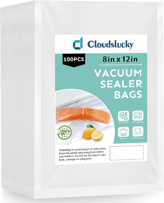 100 Cloudslucky Sous Vide Quart Bags