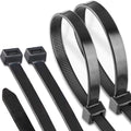 18 inch Black Zip Ties Heavy Duty 50 PACK - 250 lb Strength