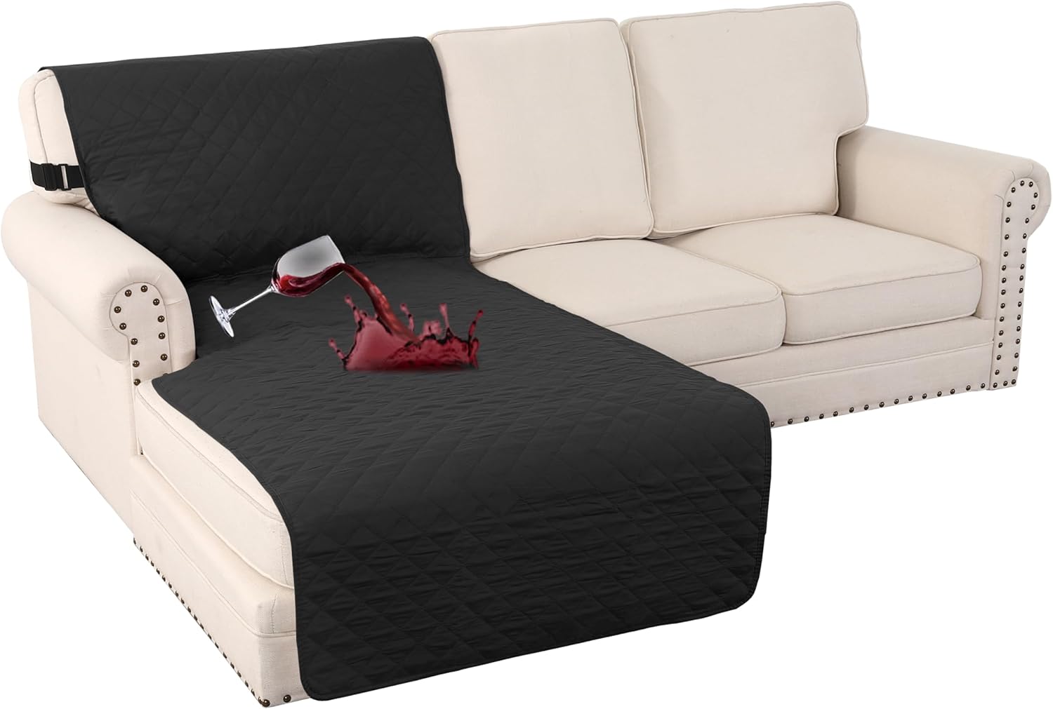 Turquoize 100% Waterproof Sofa Covers for Chaise Sectional Couch