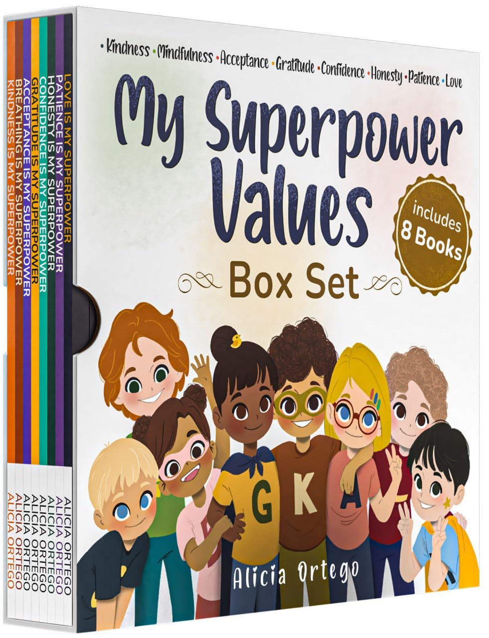 My Superpower Values 8 Book Box Set for Kids: Kindness & More