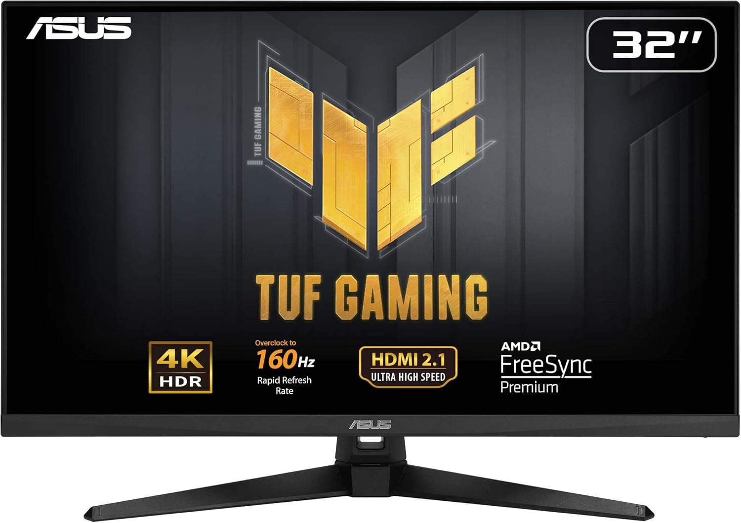 ASUS TUF 32 4K Gaming Monitor - 160Hz, 1ms Response, HDR, FreeSync, HDMI2.1