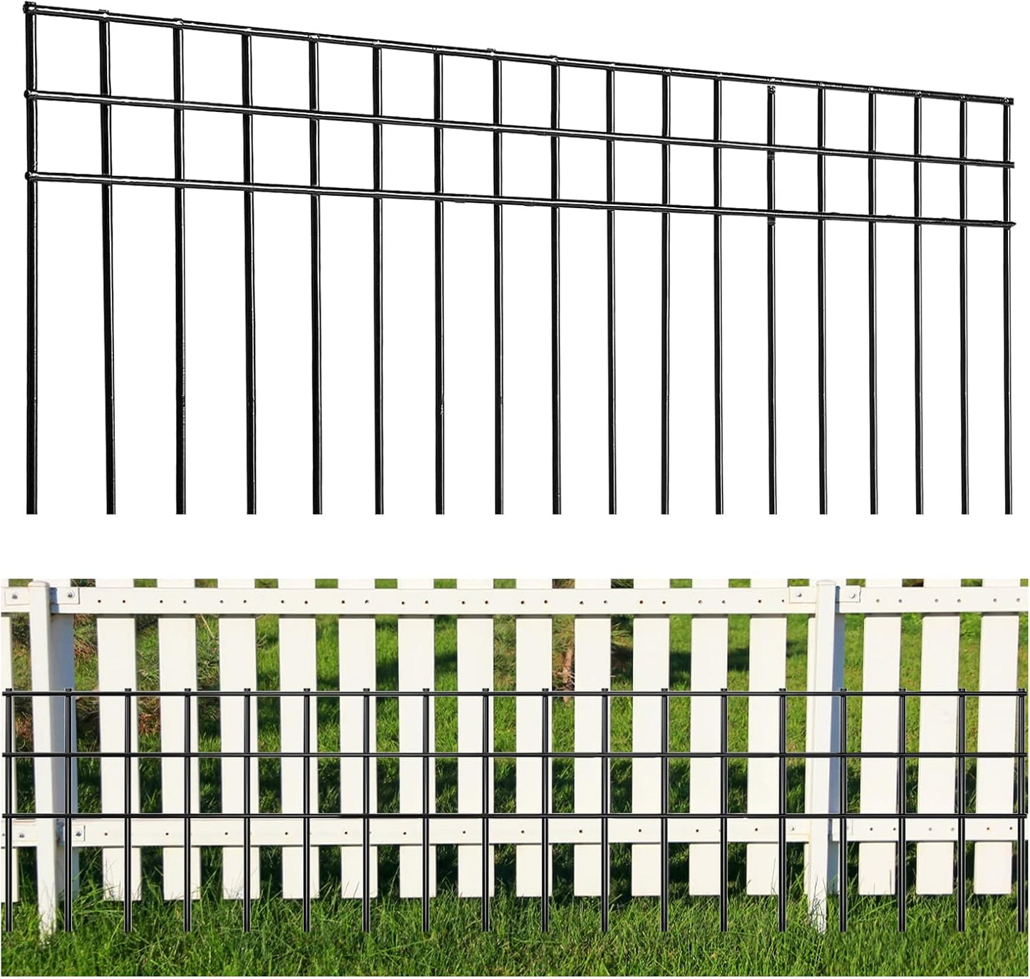32x10-inch No Dig Animal Barrier Fence for Garden Protection