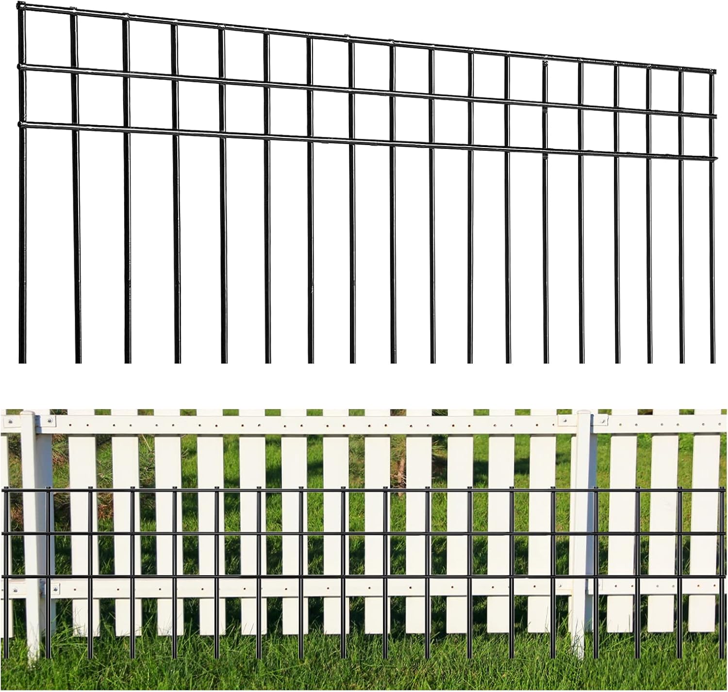 32x10-inch No Dig Animal Barrier Fence for Garden Protection