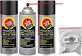 Fluid Film Black 3 Aerosol Cans with 2ft Extension Hose - Rust