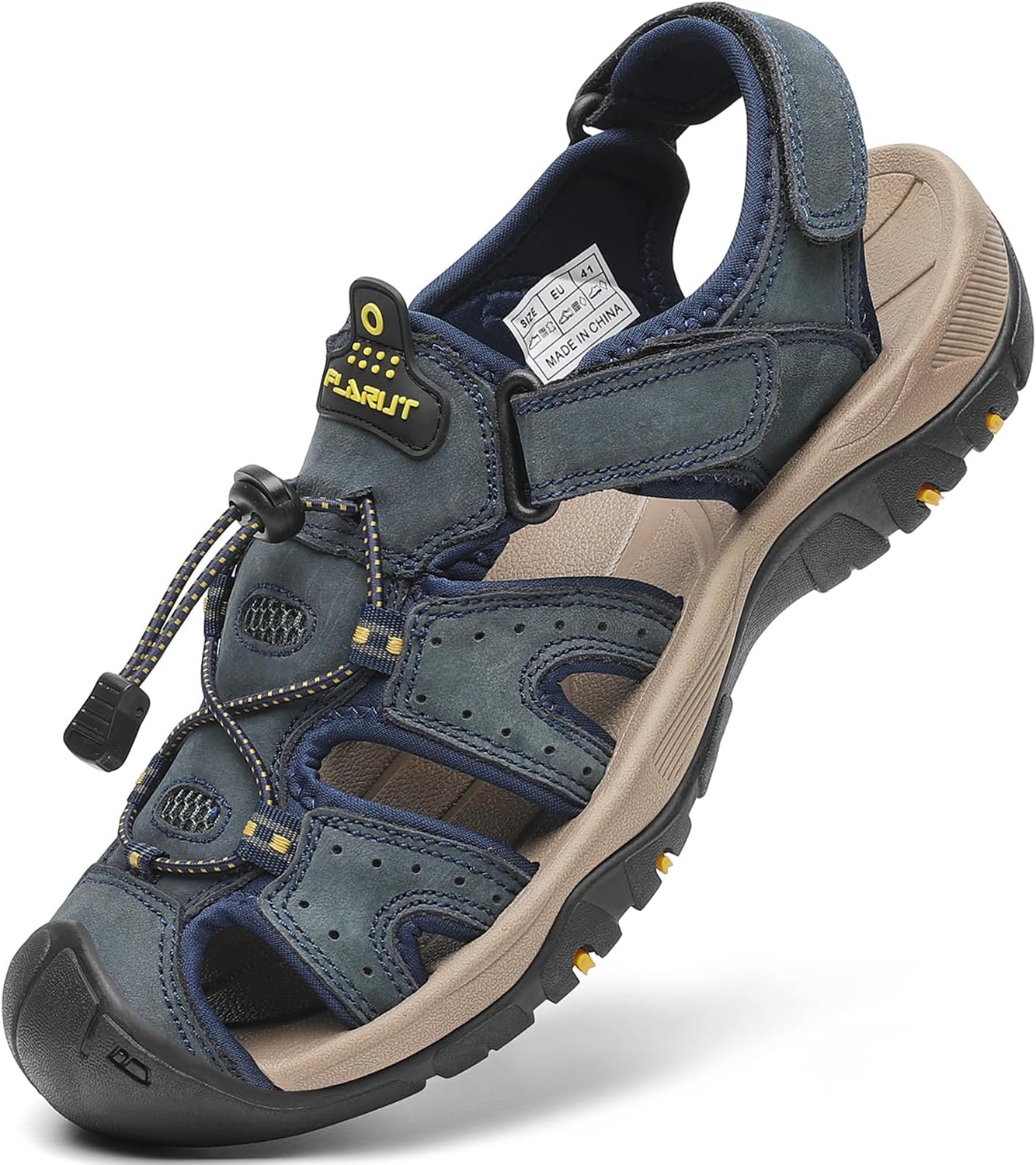FLARUT Men's Sport Sandals: Durable Closed Toe Hiking Footwear